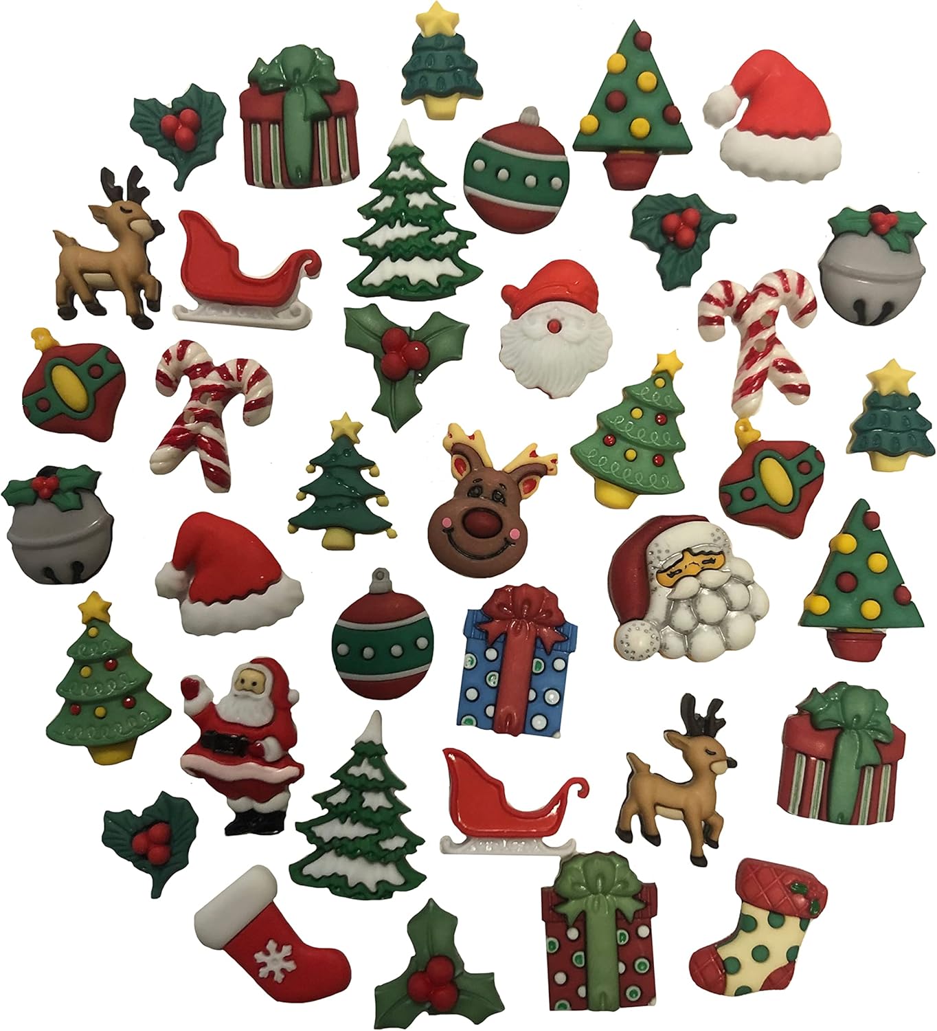 Buttons Galore Craft & Sewing Button Super Value Pack (Christmas)