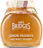 Mrs Bridges Ginger Preserve with Malt Whisky, Made in Scotland, 12oz Jar (Pack of 1)