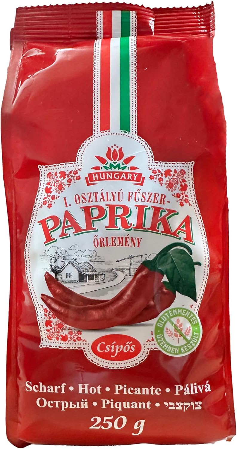 Hungarian Hot Paprika (8.8oz/250g) Imported from Kalocsa, Hungary
