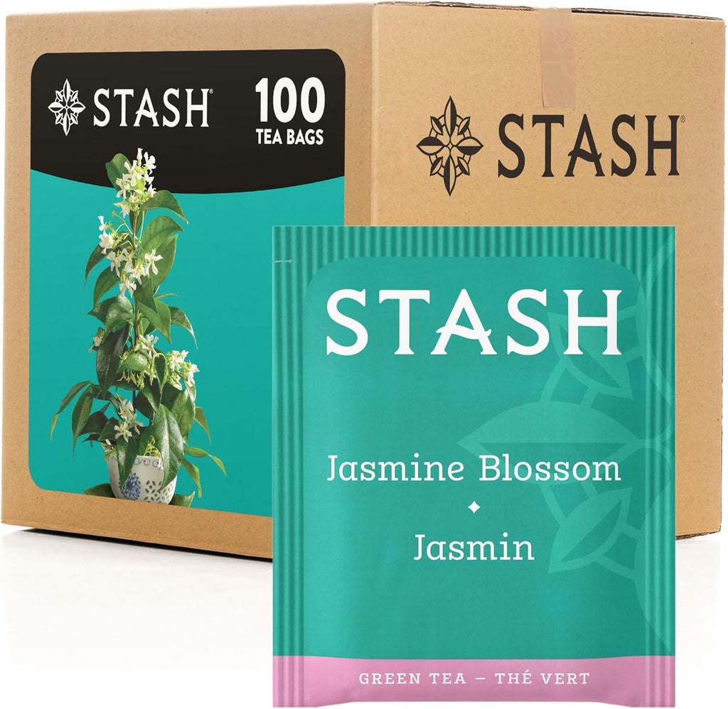 Stash Tea Jasmine Blossom Green Tea, Box of 100 Tea Bags