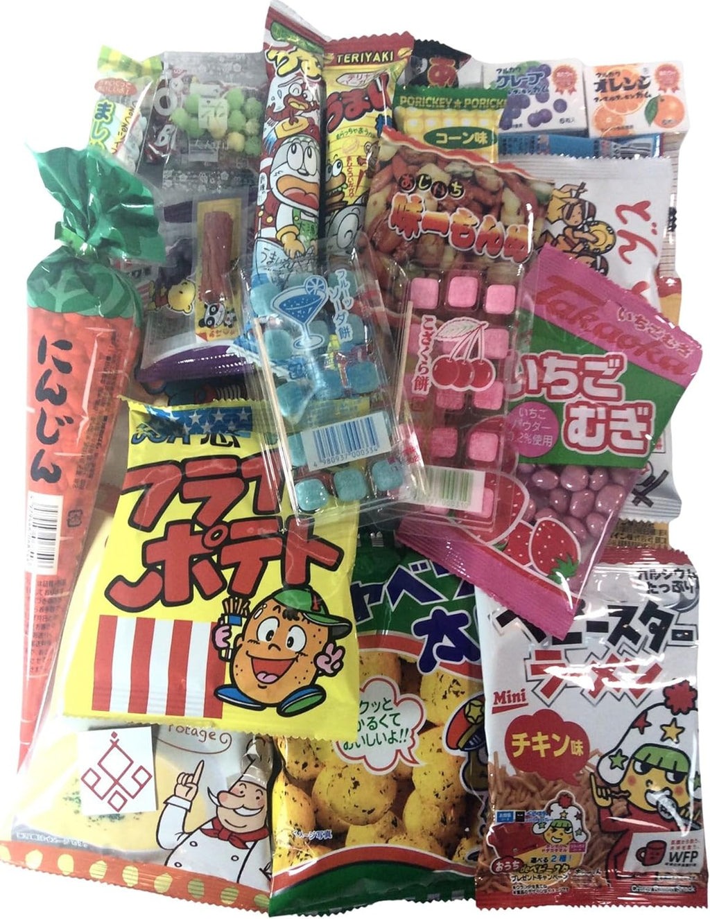 Kakun Japan Signature Japanese Candy Pack – Dagashi Dagashi Snacks, Imported from Japan, Individually Wrapped (30)