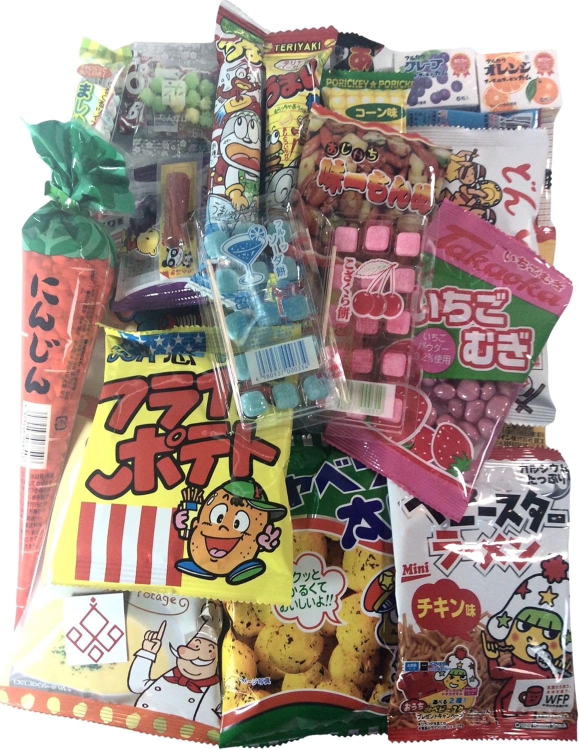 Kakun Japan Signature Japanese Candy Pack – Dagashi Dagashi Snacks, Imported from Japan, Individually Wrapped (30)