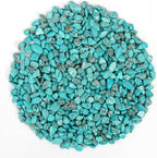 1.1lb Crushed Howlite Turquoise Crystal Tumbled Chips-Howlite Turquoise Healing Crystals Chips Bulk, Crushed Crystal Gemstones for Crafts, Beautiful Package for Gift