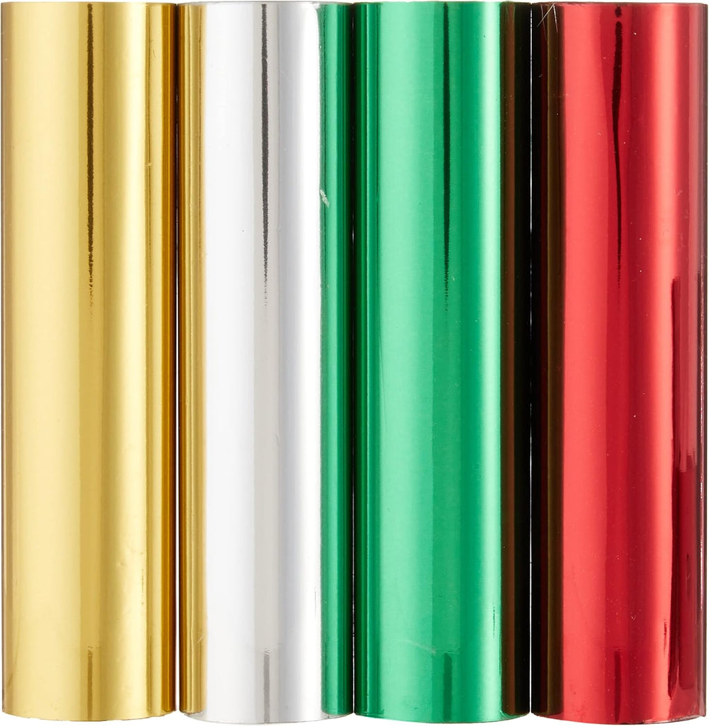 Spellbinders 4 Holiday Variety Pack. Glimmer Hot Foil Roll, Multi