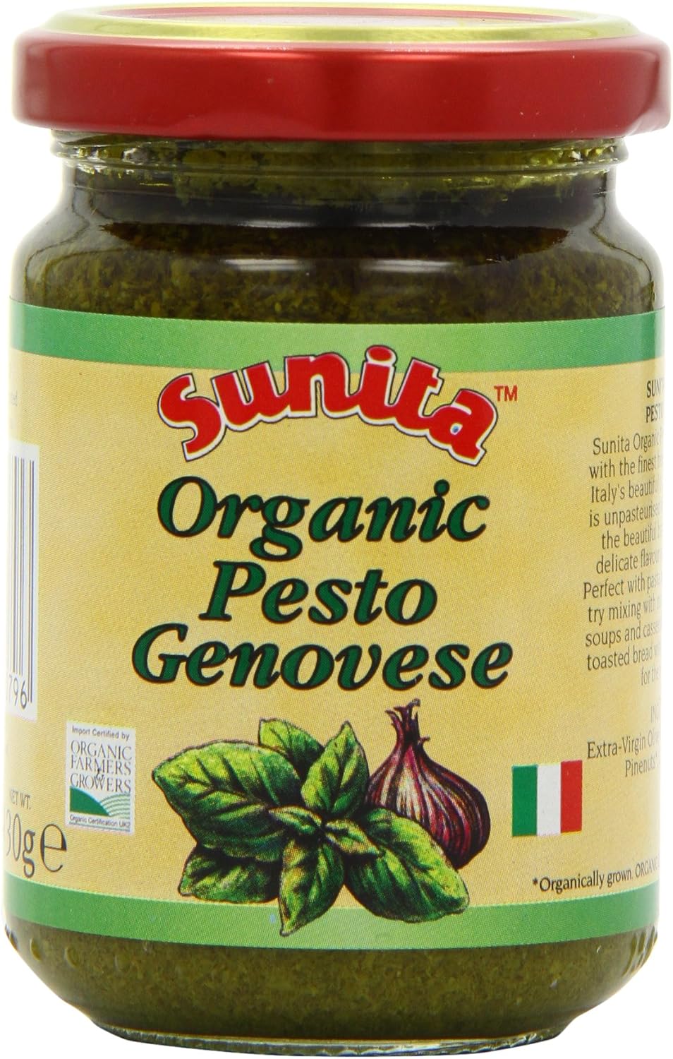Sunita Organic Pesto Genovese 130 g (Pack of 3)