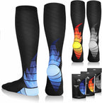 NEWZILL Medical Compression Socks for Women & Men Circulation 20-30 mmHg, Best Support for Running Athletic Cycling Nursing Travel Work and Fitness