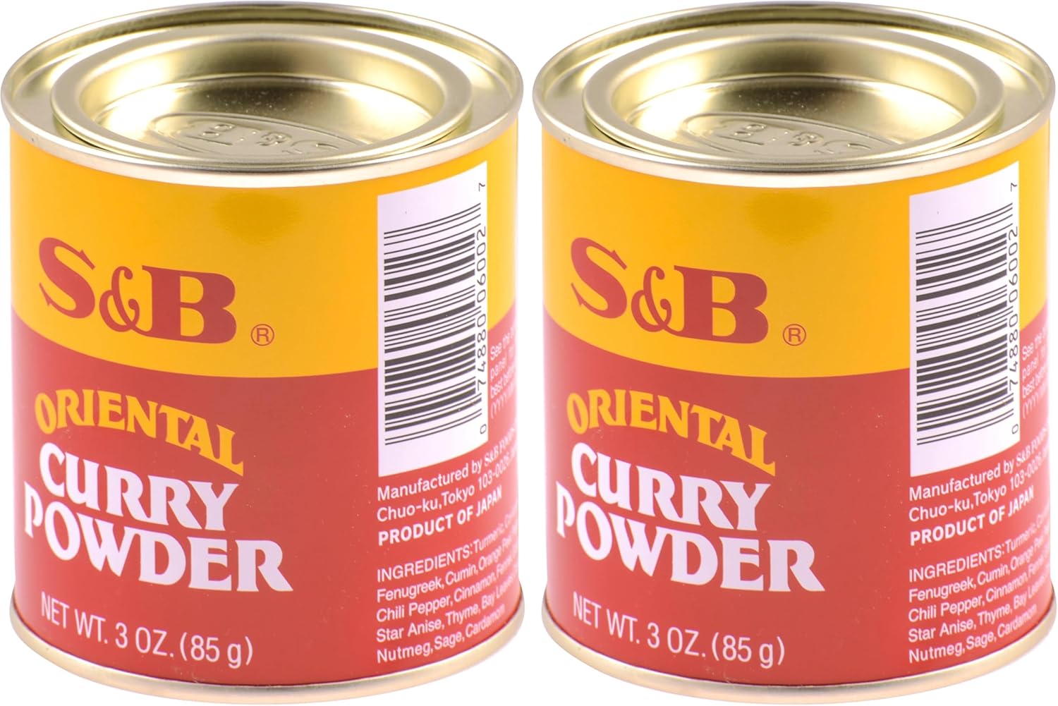 S&B Curry Powder Oriental,3 Oz,(Pack of 2)