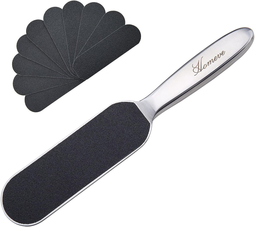Professional Pedicure Foot File - Reusable Stainless Steel Cracked Skin Corns Callus Remover Feet Rasp