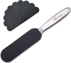 Professional Pedicure Foot File - Reusable Stainless Steel Cracked Skin Corns Callus Remover Feet Rasp