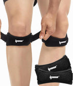IPOW Patella Tendon Knee Strap 2 Pack Knee Pain Relief & Patella Stabilizer Knee Strap, Patellar Tendon Support Strap, Knee Brace for Running, Hiking, Soccer, Basketball, Jumpers Knee, Tennis, Volleyball & Squats