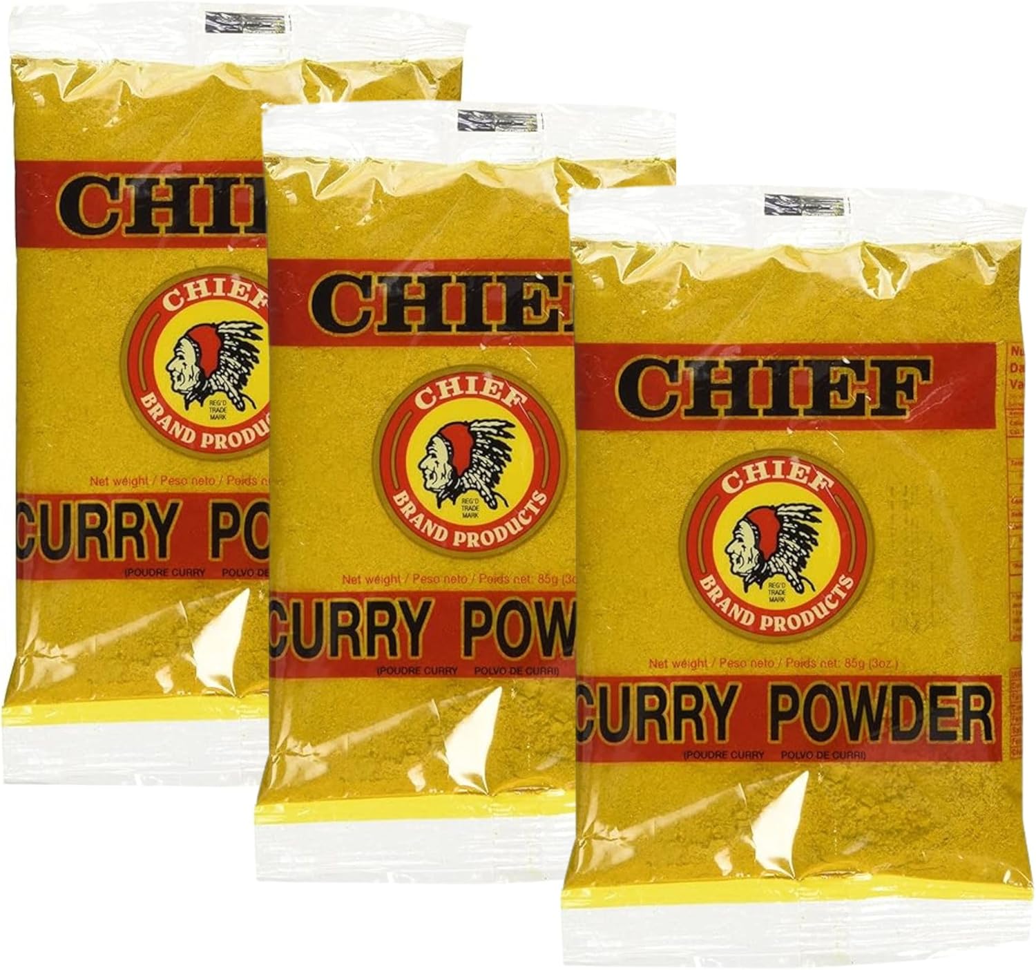 Chief Curry Powder - 3oz - 3 PACK by Chief Brand Products [Foods]