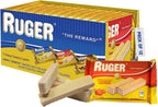 Ruger Wafers Austrian Strawberry Wafers, 2.125 Ounce (Pack of 12) - Delightfully Crisp and Creamy Strawberry Treats with Natural Ingredients and Extended Freshness, Ideal for Snacking, Desserts, and Anytime Enjoyment