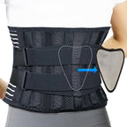 Back Brace for Lower Back Pain Women Men, Lumbar Support Belt for Sciatica, Herniated Disc, Scoliosis Relief (Adjustable, Breathable) - XL