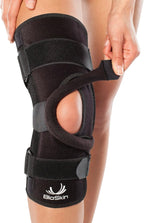 BioSkin Wraparound Patella Stabilizer Knee Brace for Patellofemoral Pain, Patella Tracking Disorders, Dislocation, and Subluxation, Left or Right Kneecap Tracking (M)