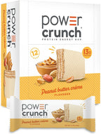 Power Crunch Protein Energy Bars, Peanut Butter creme 1.4oz, 12 Count