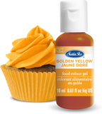 Satin Ice Food Color Liquid Gel, 0.61 fl oz Bottle, Golden Yellow