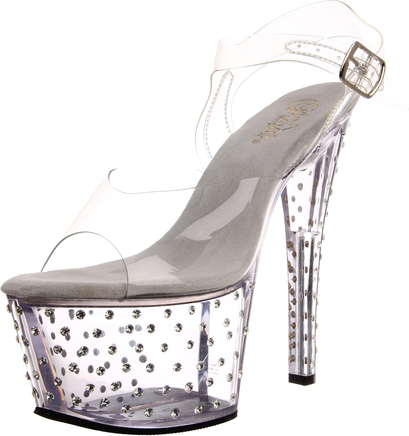 Pleaser Women's Stardust-708 Platform Sandal