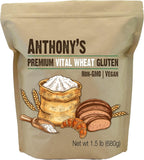Anthony's Vital Wheat Gluten, 1.5 lb, High in Protein Flour, Vegan, Non GMO, Keto Friendly, Low Carb