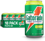 Gatorade Thirst Quencher, Lemon-Lime, 12 Fl Oz Cans (Pack of 18)