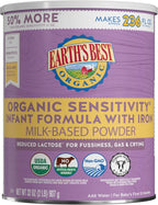 Earth's Best Organic Sensitivity Infant Formula with Iron, For Baby's First 12 Months, 32 oz (907 g)