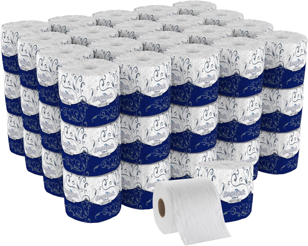 Georgia-Pacific Angel Soft Ultra Professional Series 2-Ply Embossed Toilet Paper by GP PRO (Georgia-Pacific), 16560, Paper, 60 Count (Pack of 1), White 24000 sheets per case