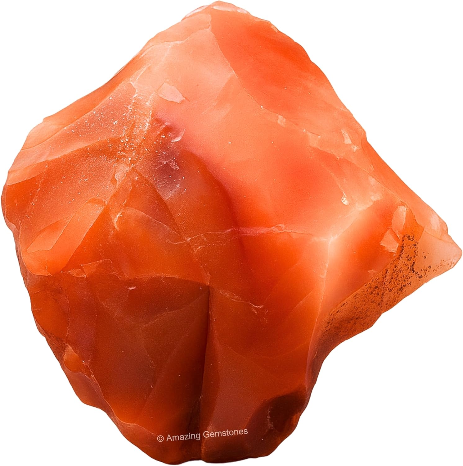 Amazing Gemstone Carnelian Raw Crystals and Healing Stones, Natural Rocks For Tumbling - DIY Raw Stones And Crystals (1 Piece)
