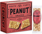 South 40 Snacks Crunchy Nut Bars, Peanut Bar, 40g (Pack of 12)