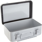 Durham 502-43 White Metal 10 Unit Empty First Aid Kit Box, 7-1/2" Width x 4-1/2" Height x 2-3/8" Depth