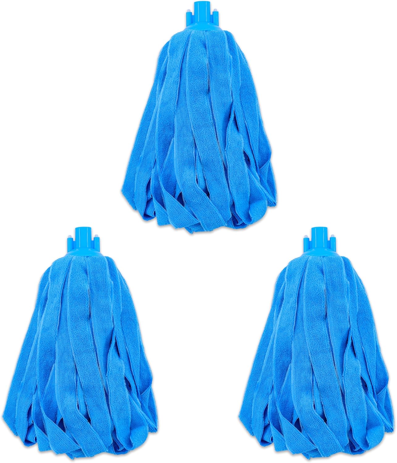 EaseYourDay Microfiber Cloth String Mop Head Refill, Loop End Screw On Mop Head Compatible with All Standard US Threading Pole (Acme 3/4 inch Thread) – (3)