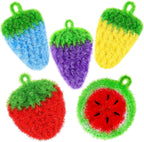 Vesici 10 Pieces Fruit Dish Scrubber Non Scratch Cleaning Sponge Double Layered Dish Sponge No Odor Kitchen Net Cloths for Washing Cookware, Tubs, Sinks