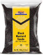 Rani Black Mustard Seeds Whole Spice (Kali Rai) 3.5oz (100g) ~ All Natural | Gluten Friendly | NON-GMO | Kosher | Vegan | Indian Origin