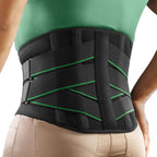 FREETOO Ergonomic Back Support Belt for Men Women Lower Back Pain with 7 Metal Stays, Comfy Back Brace with 3D Soft Pad