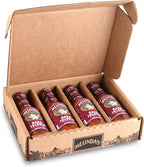 Melinda’s Naga Jolokia Pepper Hot Sauce - Gourmet Naga Jolokia Hot Sauce Perfect for Adding Serious Fire to Any Meal - Fruity & Blazing, Extra Hot - Gluten-Free, Keto, Vegan, Non-GMO - 5oz, 4 Pack