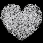 Landical 5 Lbs Clear Quartz Crystal Chip Bulk Small Crystal Stone Tumbled Gravel Natural Rock Quartz Crushed Stone for Crafts Fish Tank Aquarium Vases Filler Decor Reiki Energy Balancing(White)