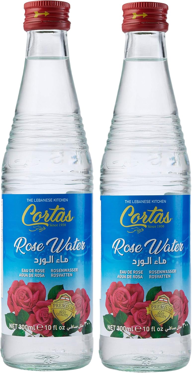 Cortas Premium Rose Water 10 oz - Pack 2