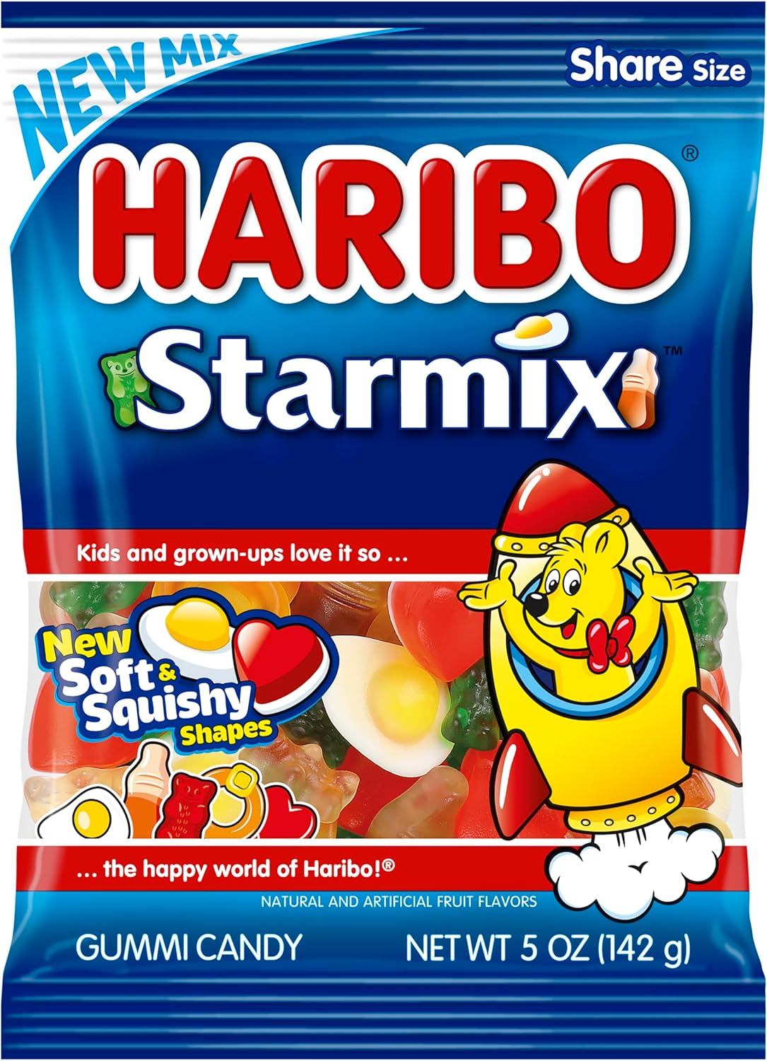 HARIBO Gummi Candy, Starmix, 5.6 Oz Bag (Pack of 12)