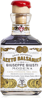 Giusti Balsamic Vinegar of Modena IGP – 2 Gold Medals Gourmet Aceto Balsamico di Modena With Rich Flavor for Salads, Marinades, Cheese & Finishing, Made in Italy – 8.45 fl oz (250 ml) - Pack of 1