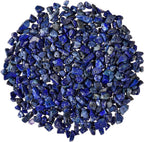 450pcs 5-8mm Natural Blue Lapis Lazuli Tumbled Chip Stone Beads Bulk Irregular Shaped Drilled Loose Gemstones Beads with Box for DIY Jewelry Making