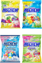 HI-CHEW Variety Mix, Pack of 4 Bags - 17 Flavor Assort Sweet and Sour Chewy Candy, Unique Fun Soft - Immensely Juicy Fruity Candy Flavors - Individually Wrapped for Sharing