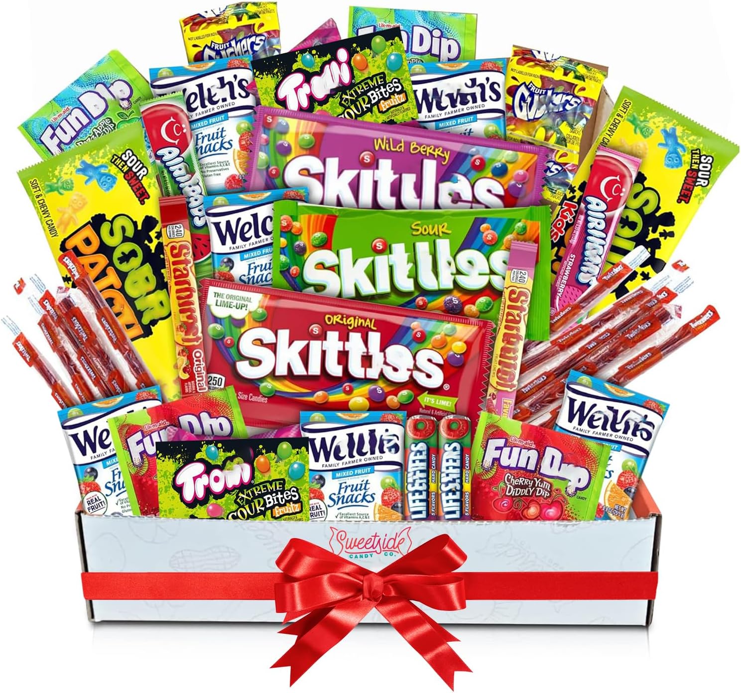 Assorted Candy Box - 41 Piece Gift Basket - Treat Boxes for College Students, Office & Family - Ultimate Birthday Gifts for Men, Women & Teens - Candy Box Gift Set