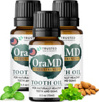 OraMD 4-in-1 Extra Strength Tooth Oil - Clinically Tested Maximum Strength Gum Disease Treatment, Gingivitis Treatment, Periodontal Disease Treatment, Sensitive Teeth and Gums - All-Natural (3 Pack)