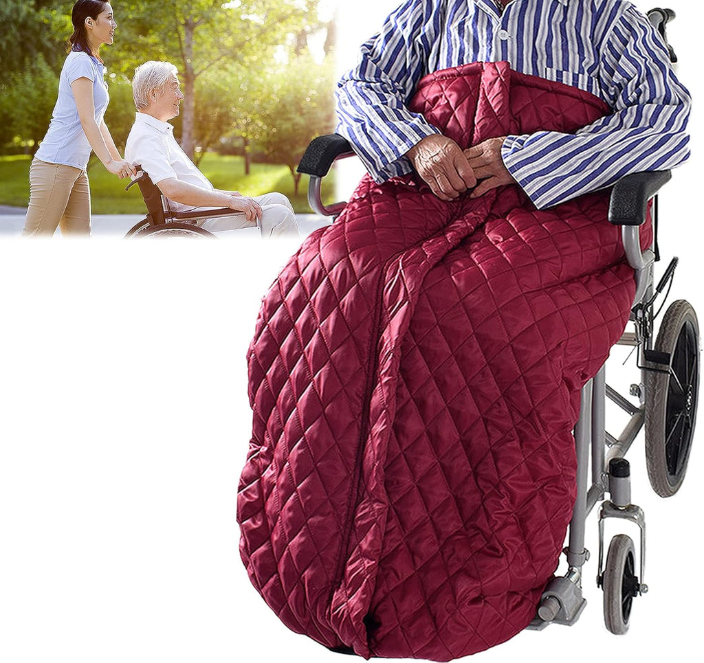 Waterproof Wheelchair Blanket Cover, Winter Windproof Wheelchair Blanket Warmer Cover for Legs/feet, Wheelchair Leg Covers for Wheelchair Users to Go Out