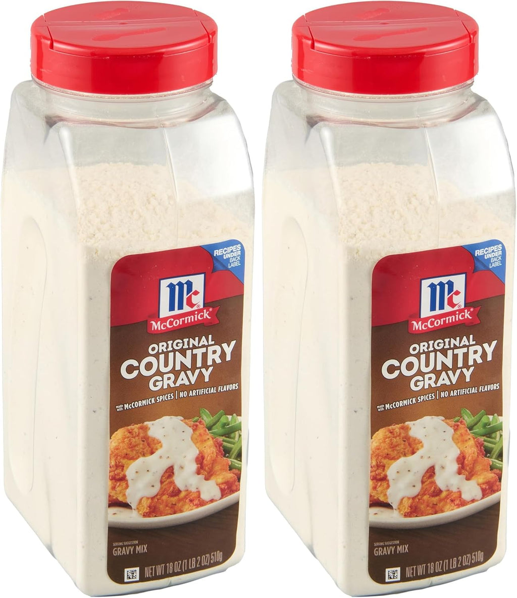 McCormick Country Gravy Mix, 18 oz (Pack of 2)