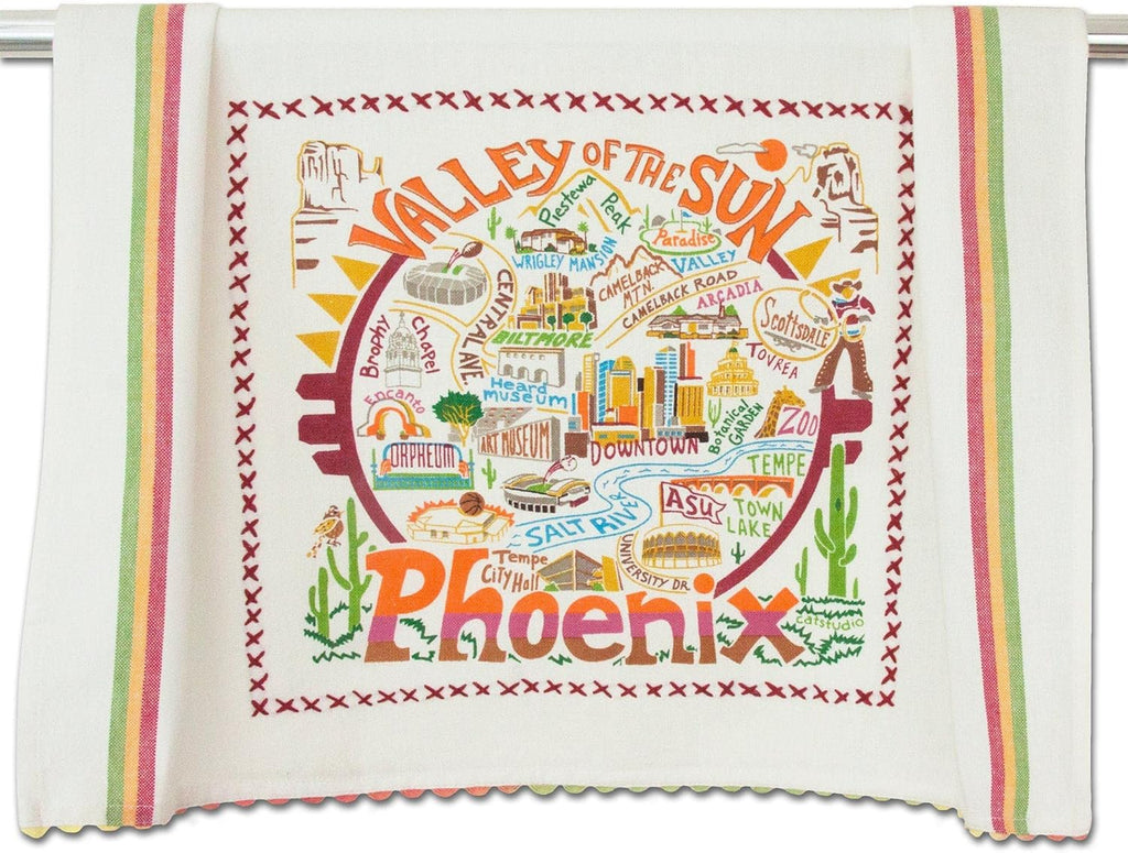 Catstudio Phoenix Dish Towel, U.S. City Souvenir Kitchen and Hand Towel, Perfect Tea Towels for Phoenix Lovers, Travel Souvenir, Housewarming Gifts, Couple Gifts