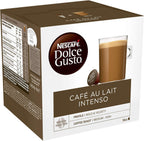 Nescafé Dolce Gusto Café Au Lait Intenso Coffee Pods, 16 count (Pack of 1)
