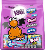 Halloween Candy Core Winners Trick-or-Treat Variety Bag, Nerds Gummy Clusters, Sweetarts, Trolli, Laffy Taffy, and Nerds Original, 180 Pieces, 59.76 Ounces