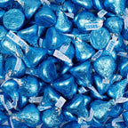 180c Pcs Blue Candy Kisses - Milk Chocolate (Approx. 180 pcs)