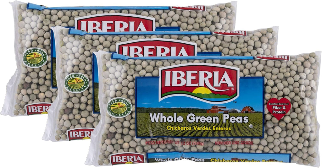 Iberia Whole Green Peas, 12 Oz (Pack of 3)