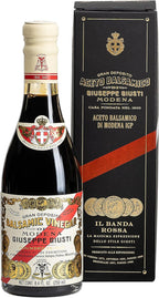 Giusti Balsamic Vinegar of Modena IGP – 5 Gold Medals, Authentic Italian Aceto Balsamico di Modena, Thick, Rich, and Balanced, Premium Italian Gift in a Box – 8.45 fl oz (250 ml) - Pack of 1