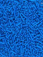 Blue Sprinkles for Baking Cakes, Cupcakes, Cookie Decorations, Ice Cream and Donut Toppings Edible Decorating Baking Supplies - 4 oz package (Blue)